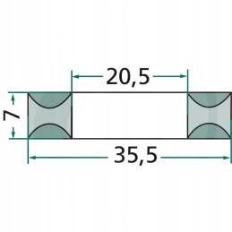 Spyruoklinis atraminis žiedas 20 5 x 35 5 x 7 mm