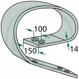 Dantinė spyruoklė 150x14mm