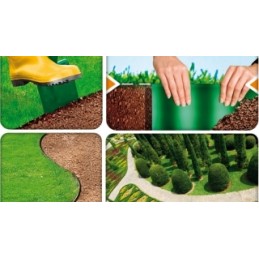 Žalias sodo apvadas 10 cm x 9 m