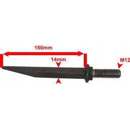 25x tiesūs akėčių noragai 14x150, M12 sriegis