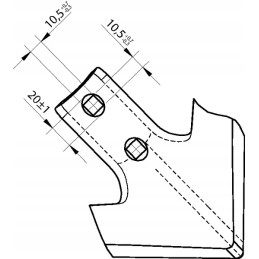 Gesiofoot 250x6 mm 2 skylės