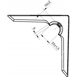 Gesiofoot 250x6 mm 2 skylės