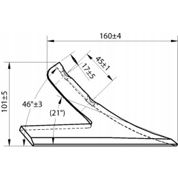 Gesiofoot 250x6 mm 2 skylės