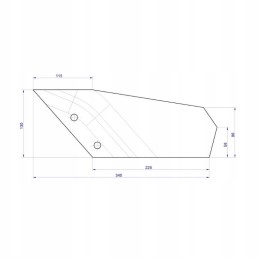 Kairė trumpoji dalis, Lemken tipo, boro plieno