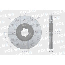 Stabdžių diskas mažas 5040240760 Bizon Polmo