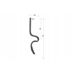 Cp0800 vikšrų purentuvo noragai 570x32x10 mm
