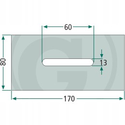 Metalinis grandiklis 5 mm