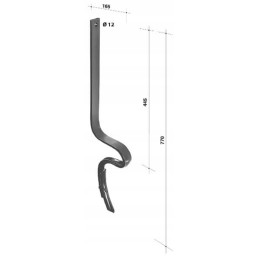 Vikšrų naikintuvai 40x10x770mm su noragėliais