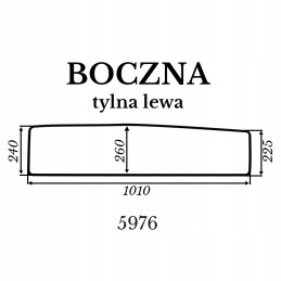 Kubota BX231 galinis kairės pusės langas
