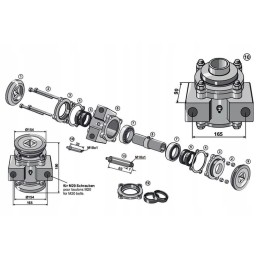 17100414b flanšas 154 mm vidinis