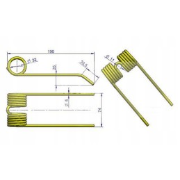 Paėmimo pirštas New Holland Warynski 80131673