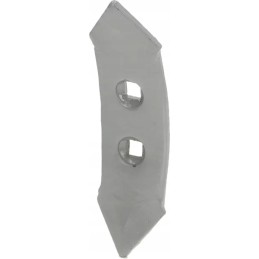 Noragas 490x75x10 mm, apverčiamas, sulenktas, 2 skylės p