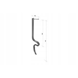 Cp1010 armavimo spyruoklė 40x10x470 mm