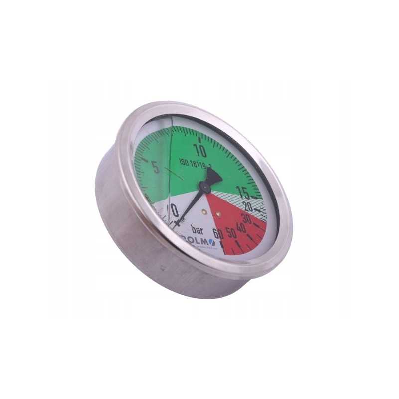 Manometernm100 0 15 60 bar sriegis g1 4 polmo