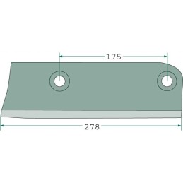 Kukurūzų smulkintuvo peilis PZ MH80 278mm