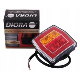 Universalus 3 funkcijų Diora LED galinis žibintas