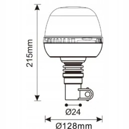 LED blykstė su laikikliu la20027