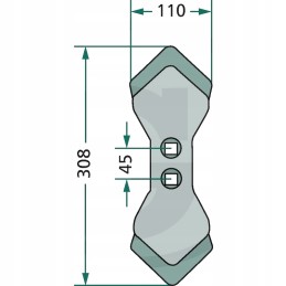Kongskilde vibroflex noragas 05000579 105000514