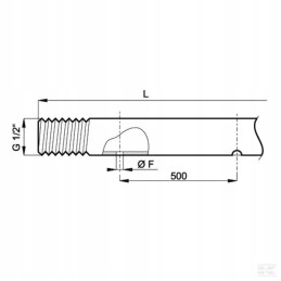 Vamzdis 1 2 v2a arag 2 skylės 7 mm