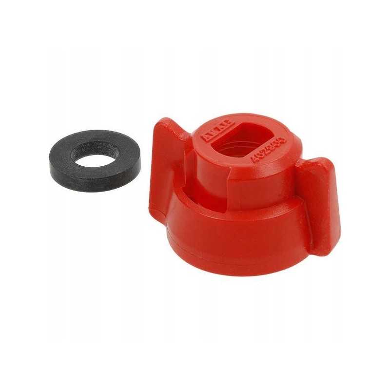 Purkštuko dangtelis 8mm raudonas 40290003p025 rinkinys 25 vnt.