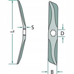 Dešinysis peilis 430 mm Horsch Pronto 00310158
