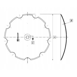 Dantytas akėčių diskas 660x8 mm hd660148