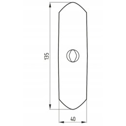 Noragas 135x40x6, apverčiamas plokščias 5120a4