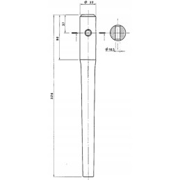 Aktyvių akėčių dantis kairysis dešinysis l 326 mm atitikimas