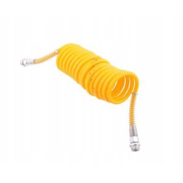 Geltonas spiralinis kabelis 22x1 5 6m Polmo