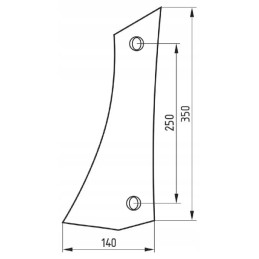 Kairė prieplauka, dviejų skylių, 84 083