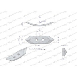 2 skylių noragas, Warynski kultivatorius 141001006