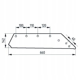 Ašmenys 18 colių kištukas Kverneland 073006