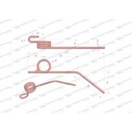 Claas Lexion motowdel spyruoklinis ritės pirštas