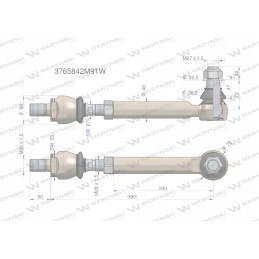 Vairo šarnyras m27x1 5 3765842m91 warynski
