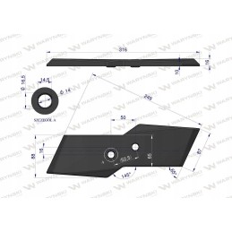 Dešinysis kaltas, dešinysis apverčiamas ašmenų gaubtas, Kuhn