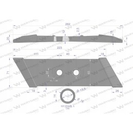 Kaltas, dalelių gaubtas, kairysis, boro plienas