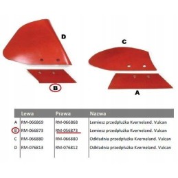 Kairysis plūgo kaltas Lemken Bu Vulcan 2 vnt