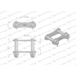 Grandininė spyna s55x r1 41 30 bison anna 5 vnt