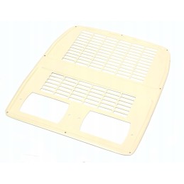 Milteliniu būdu dengtas gobtuvo tinklelis su išpjovomis l