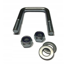 U formos varžtas, jungas, spaustukas, M12 60x90, poveržlė, veržlė