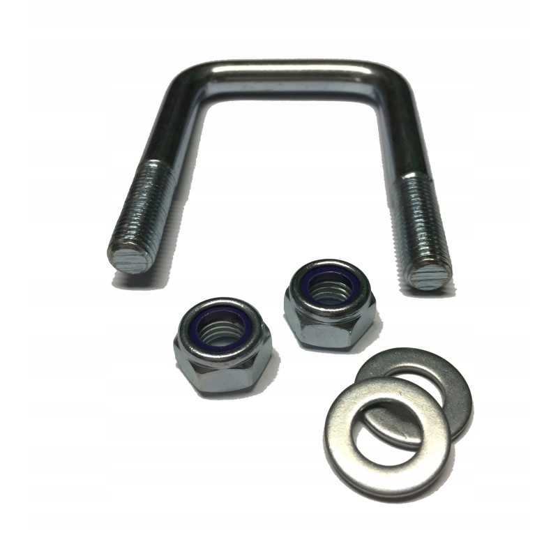 U formos varžtas, jungas, spaustukas, M12 60x90, poveržlė, veržlė