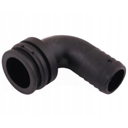 90 vyriška žarnos alkūnė T4 šakėms, skirta 25 mm žarnai a