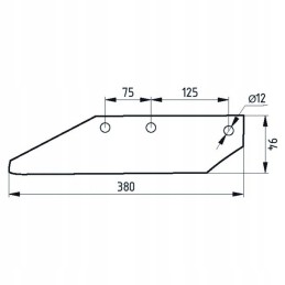 Plūgo dalis 131124 131125 kverneland rau