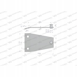 Ašmenų laikiklis rotorinei žoliapjovei cat190 sip