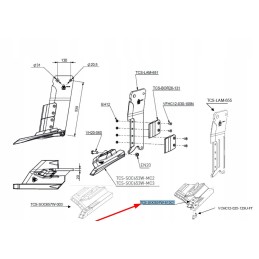 Tcs soc657w 613c1 noragėlių dangtis
