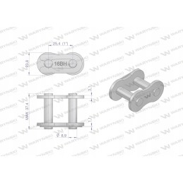 Sustiprinta grandinės spyna z16bh 1 r1 1 10 vnt