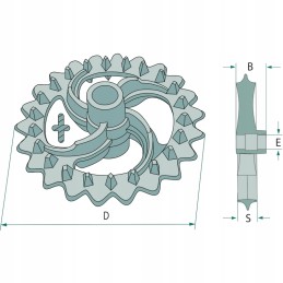 Vairo veleno žiedas Vaderstad 101106