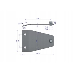 Peilio laikiklis Krone PZ 0250 rotorinei žoliapjovei