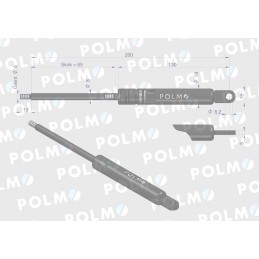 Stoglangio pavara l max 200mm 3901826m90p masė