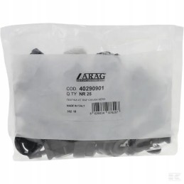 Uždaras dangtis, juodas durtuvas, 25 vnt.arag